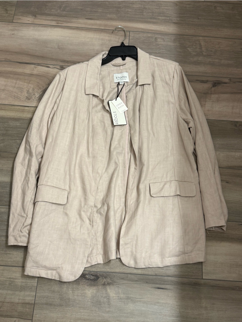 Women’s Light Beige Linen Blend Blazer